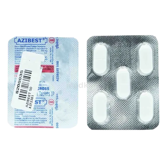 azibest 500mg tablet 5's